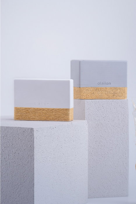 Aberto Design Vela Harmony White Hormigón Sándalo Blanco 11.5 cm